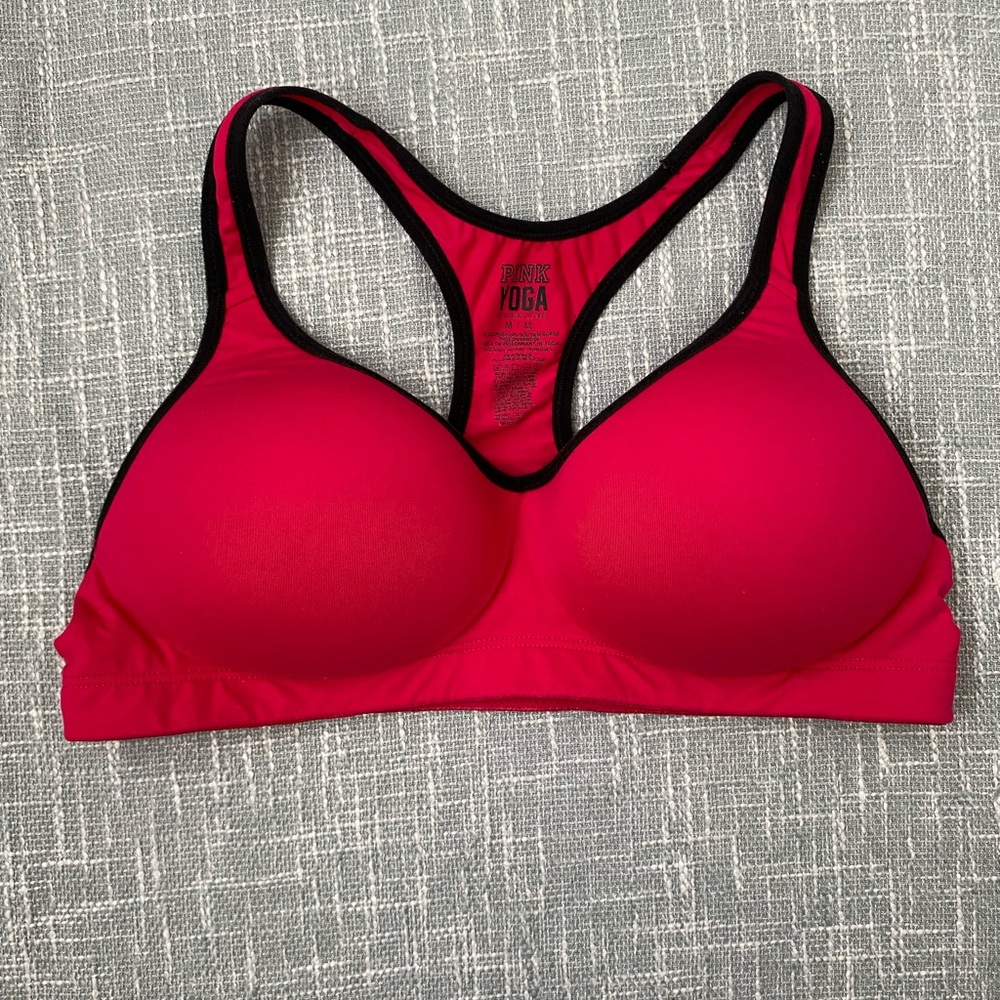 PINK by Victoria’s Secret Yoga Push-Up Bra – Hot Pink, Size M